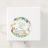 サファリパーティーアニマルジャングル誕生日 フェイバータグ (インサイチュ)