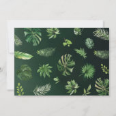 サファリパーティーアニマルワイルドワン誕生日の写真 招待状 (裏面)