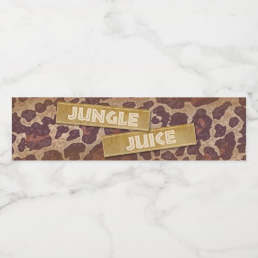 サファリパーティーウォーターボトルラベル ペットボトルラベル (シングルラベル)