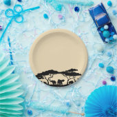 サファリパーティープレート ペーパープレート (パーティー)