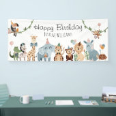 サファリパーティー動物の誕生日パーティー 横断幕 (トレードショー)
