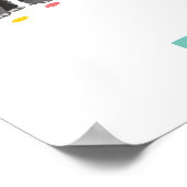 サファリパーティー動物動物園誕生日へようこそ ポスター (角)