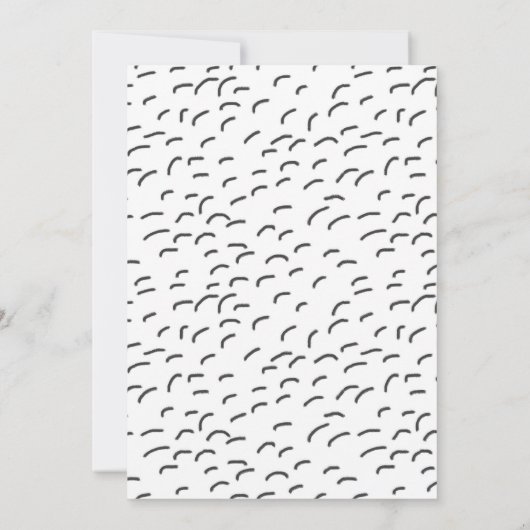 サファリパーティー動物手描きキッドジョイント誕生日 招待状 (裏面)