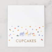 サファリパーティー動物誕生日パーティーフードテントカード ロイヤリティカード (外部開封)