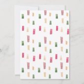 サファリパーティー動物誕生日招待状 招待状 (裏面)