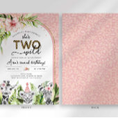 サファリパーティー 2歳の誕生日おめでとう Two Wild Jungle 招待状