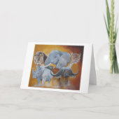 サファリビッグ5誕生日カード カード (正面)