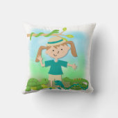 サファリピローのライトヘアガール クッション (裏面)