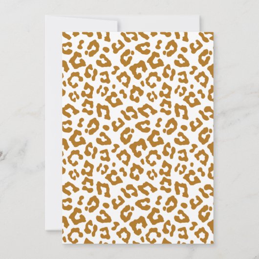 サファリピンクワイルド2歳の誕生日 招待状 (裏面)