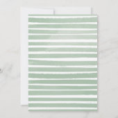 サファリファースト誕生日招待状ソフトグリーン 招待状 (裏面)