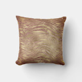 サファリフェイクアフリカ金ゴールドパイソン動物の皮スキニー クッション (正面)