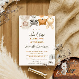 サファリフォレストアニマルシープラクーンキツネウサギ 招待状