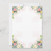 サファリフォーエバーワイルド誕生日招待状ピンク 招待状 (裏面)