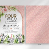 サファリフォーエバーワイルド誕生日招待状 招待状