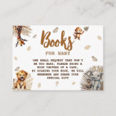 サファリフレンズかわいいフローラブックベビー エンクロージャーカード (正面)