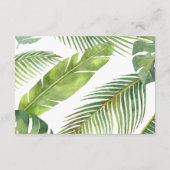 サファリブックリクエスト女の子の赤ちゃんシャワーブックインサート エンクロージャーカード (裏面)