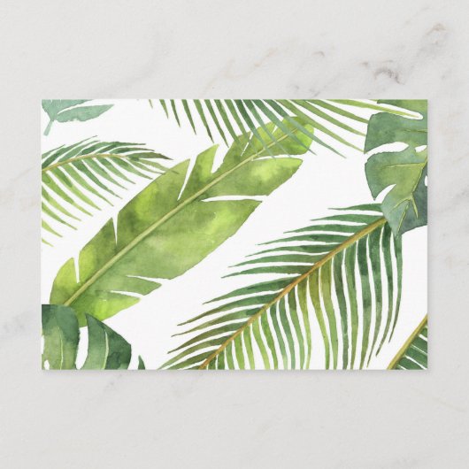 サファリブックリクエスト女の子の赤ちゃんシャワーブックインサート エンクロージャーカード (裏面)