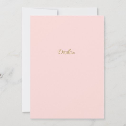 サファリベイビーシャワーガールスペインの招待状 招待状 (裏面)