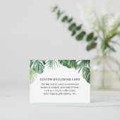 サファリベイビーシャワーグリーンカスタムリー エンクロージャーカード (スタンド正面)