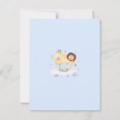 サファリベイビーシャワーサンキューカードボームーンドリーミー サンキューカード (裏面)