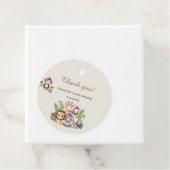 サファリベイビーシャワーサンキューユユーメッセージカード フェイバータグ (インサイチュ)