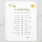 サファリベイビーシャワーテーマ | Would She Game (正面/裏面)