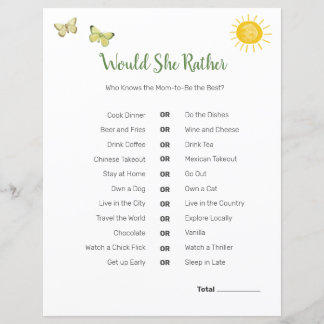 サファリベイビーシャワーテーマ | Would She Game