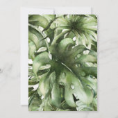 サファリベイビーシャワー招待状ボーイジュングルワイルドベビー 招待状 (裏面)