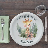 サファリベイビーシャワー紙プレート ペーパープレート