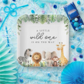 サファリベイビーシャワー紙プレート ペーパープレート (パーティー)