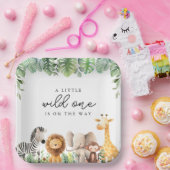 サファリベイビーシャワー紙プレート ペーパープレート (パーティー)