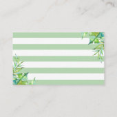 サファリベイビーシャワー誕生日ゲームの数を推測 エンクロージャーカード (裏面)