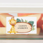 サファリベビーアニマルウッドスライス ラベル (貼付)