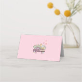 サファリベビーアニマルクトラック1st誕生日パーティー食品 プレイスカード (裏面)