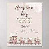 サファリベビーアニマルズトレインベビーシャワーママモサバー ポスター (正面)