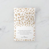 サファリベビーアニマルズワイルドワン男の赤ちゃんシャワー サンキューカード (内部)