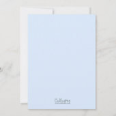 サファリベビーシャワー招待状オンスタームーンスカイ 招待状 (裏面)