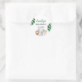 サファリベビーシャワー ラウンドシール (バッグ)