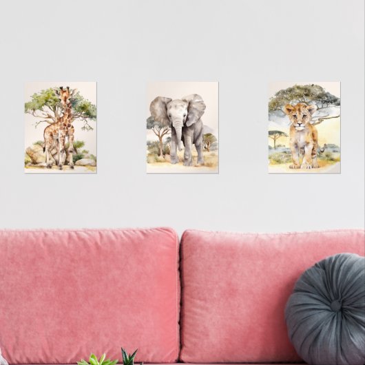 サファリベビージラフェエレファントライオン子供部屋 (リビング)