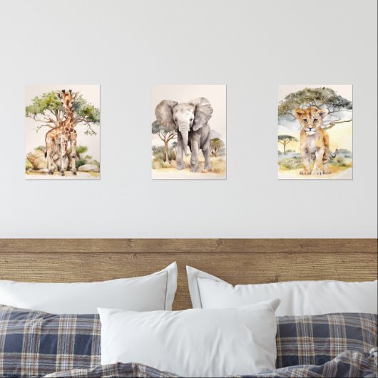 サファリベビージラフェエレファントライオン子供部屋 (寝室)