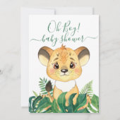 サファリベビーニュートラル招待状 招待状 (裏面)