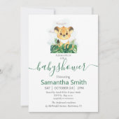 サファリベビーニュートラル招待状 案内状 (正面)