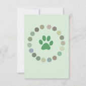 サファリベビーパーティの招待状 招待状 (裏面)