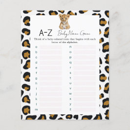 サファリベビー名シャワーゲーム