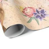 サファリベビー名ジャングルと動物の包み ラッピングペーパー (ロールコーナー)