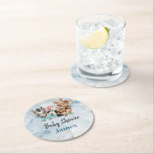 サファリベビー名ジャングルと動物 ラウンドペーパーコースター (インサイチュ)