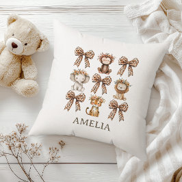 サファリボウズ&ジャングルアニマルズベビー子供部屋 クッション