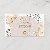 サファリボホアニマルズウォーター詳細 エンクロージャーカード (正面)