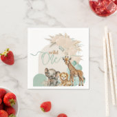 サファリボホバルーンボーイ1st誕生日パーティー スタンダードカクテルナプキン (インサイチュ)