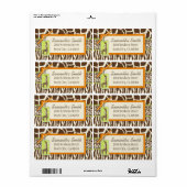 サファリボーイまたは出荷ラベル ラベル (フルシート)